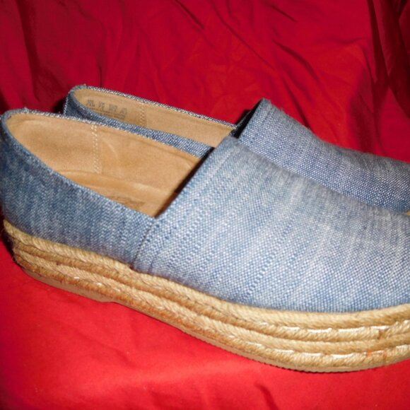 9.5M NATURALIZER PLATFORM ESPADRILLE DENIM BLUE FABRIC THEA - Picture 3 of 12